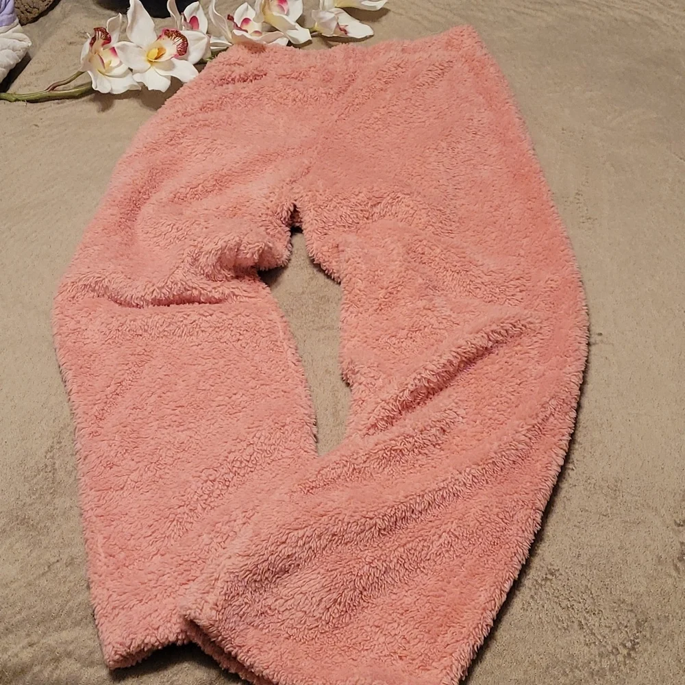 NEW - Plush Military Hippie Sherpa Lounge Pants - Picture 2 of 8